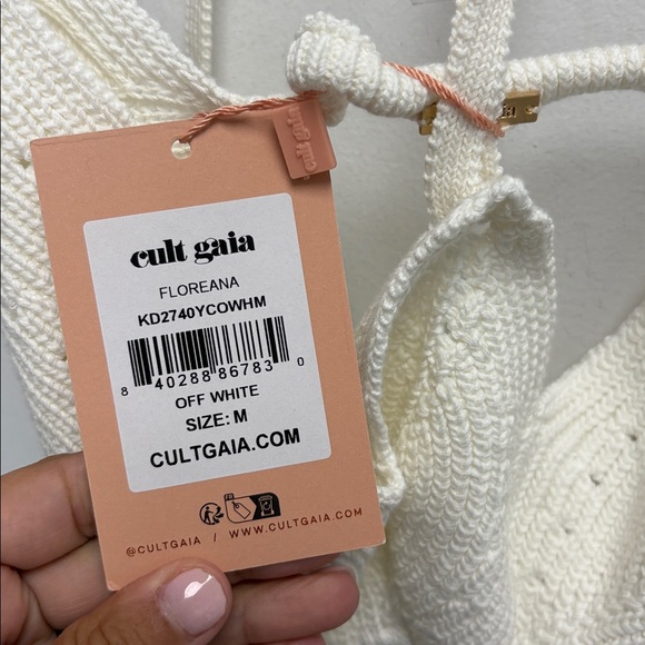 Cult Gaia Floreanna Cream Knit Dress - Picture 6 of 7